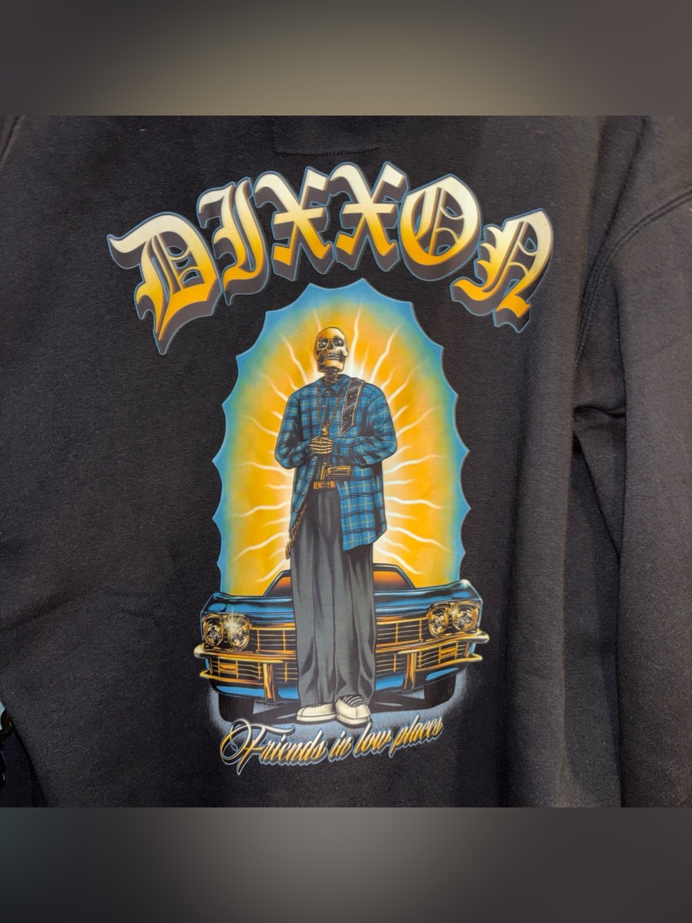 Dixxon Flannel RESPECT Full Zip Up Black Hoodie Men's LARGE  - New With Tags